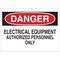 Brady Danger Sign, Fiberglass, Rectangle, English 71543 - alternate 1